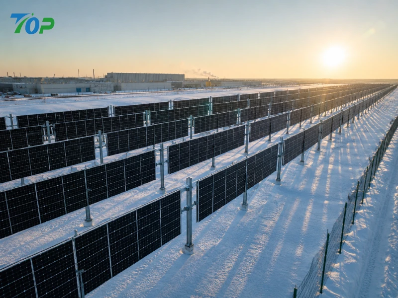 Gréine Ingearach i Réigiúin Snowy: Buntáistí Innealtóireachta Córais PV Ingearach i gCoinníollacha Geimhridh